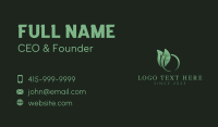 Gardening Leaf Letter O Business Card Image Preview