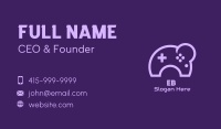 Purple Moon Controller Business Card Design