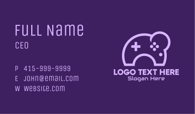 Purple Moon Controller Business Card Image Preview