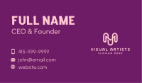 Creative Letter M Curves Business Card Image Preview