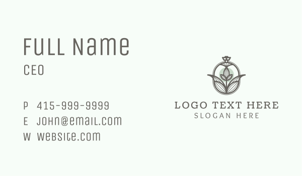 Floral Nature Cologne Business Card Design Image Preview