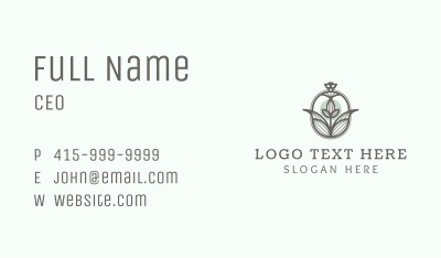 Floral Nature Cologne Business Card Image Preview