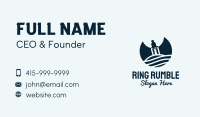 Blue Bottle Pirate Message Business Card Image Preview