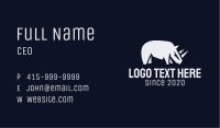 Wild Gray Rhino Business Card Image Preview