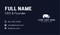 Wild Gray Rhino Business Card Image Preview