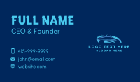 Blue Bubbles Car Wash Business Card Design