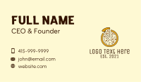 Pizza Toppings Slice  Business Card Image Preview