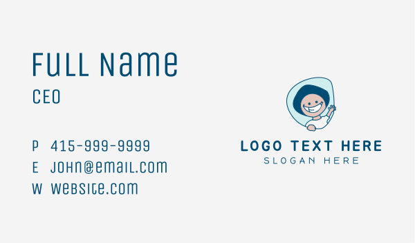 Kid Smile Dentistry Business Card Design Image Preview