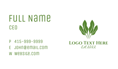Herbal Plant Botanist Business Card Image Preview