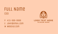 Woman Beauty Face   Business Card Image Preview