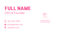 Floral Hand Bloom Business Card Design