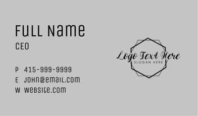 Fashion Wedding Wordmark Business Card Image Preview