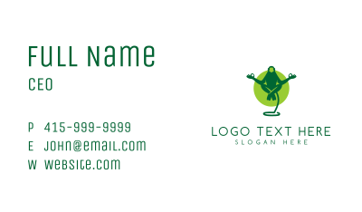 Green Ape Yoga Business Card Image Preview
