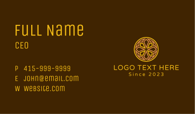 Geometric Mayan Ornament  Business Card Image Preview