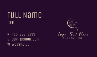 Moon Woman Spa Business Card Image Preview