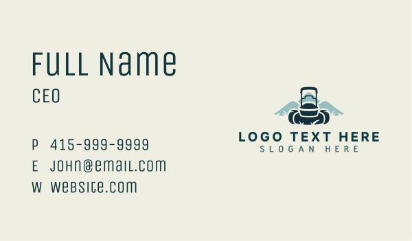 Lawn Landscaping Mowing Business Card Design Image Preview
