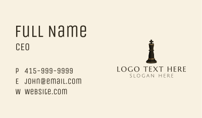Black Chess Queen Grandmaster Business Card Image Preview