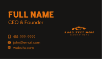 Fast Orange Car Business Card Image Preview