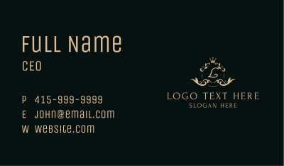 Luxurious Lettermark Badge Business Card Image Preview