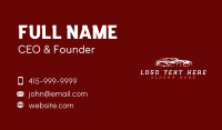 Fast Car Automobile Business Card Design