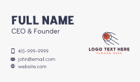 Monoline Basketball Blast  Business Card Preview