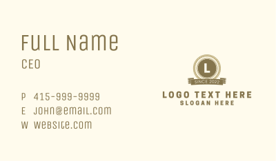 Western Ranch Badge Business Card Image Preview