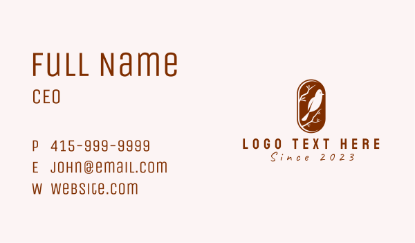Bird Pet Store Branch Business Card Design Image Preview