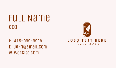 Bird Pet Store Branch Business Card Image Preview