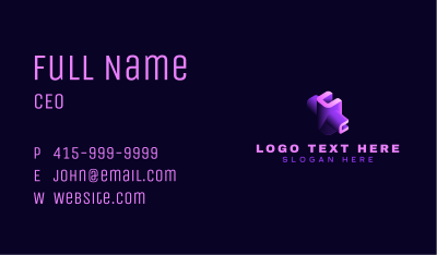 3D Game Media Business Card Image Preview