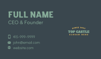Retro Brand Wordmark Business Card Image Preview