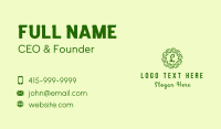 Leaf Vines Lettermark  Business Card Design