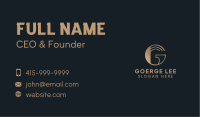 Professional Firm Letter G Business Card Image Preview
