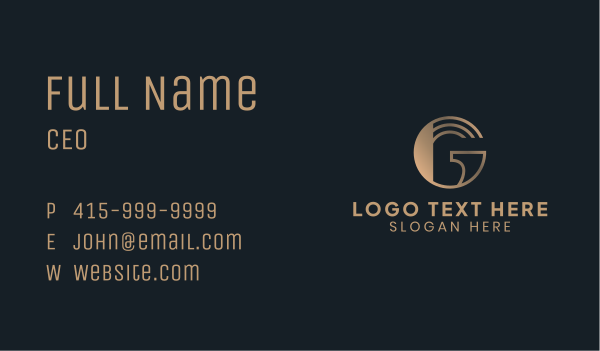 Professional Firm Letter G Business Card Design Image Preview