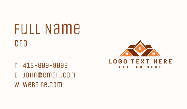 House Roofing Construction Business Card Design Image Preview