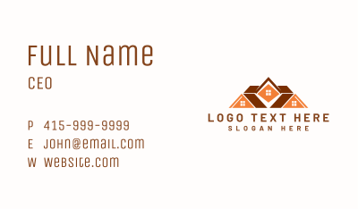 House Roofing Construction Business Card Image Preview