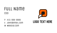 Fox Chat Software Business Card Image Preview