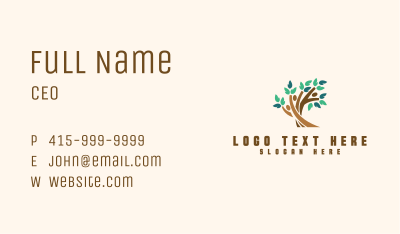 Nature Community Tree Business Card Image Preview