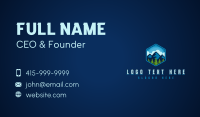 Outdoor Camping Mountain Business Card Preview