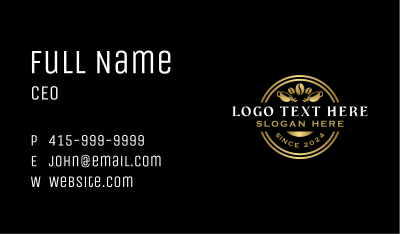 Luxury Coffee Bean Business Card Image Preview