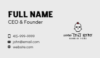 Mohawk Punk Skull Business Card Design