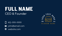 Burger Meal Snack Business Card Preview