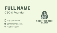 Ancient Mayan Stone Business Card Design