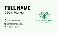 Leaf Yoga Meditation Business Card Image Preview