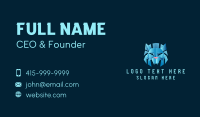 Crystal Ice Lion Head Business Card Preview