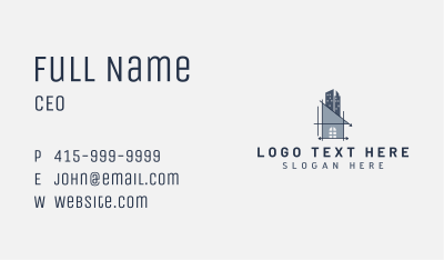 Architect House Building Business Card Image Preview