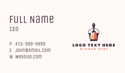 Paint Brush & Bucket Business Card Image Preview
