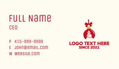 Christmas Tree Decor  Business Card Image Preview
