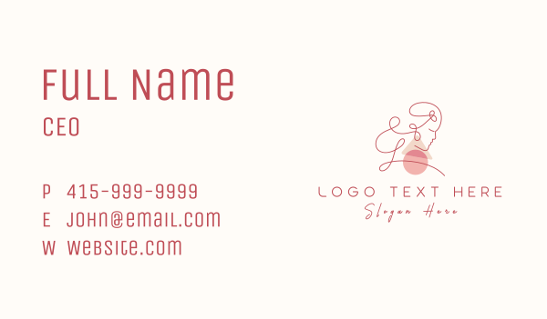 Woman Beauty Boutique  Business Card Design Image Preview