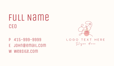 Woman Beauty Boutique  Business Card Image Preview