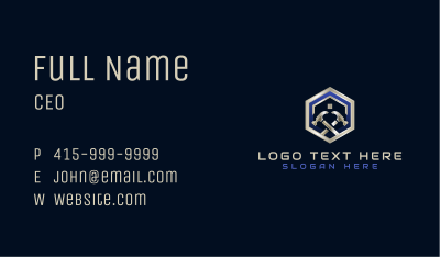 Hammer Construction Builder Business Card Image Preview